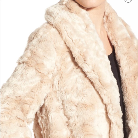 Free People Swingy Vegan Fur Jacket Coat - Picture 7 of 8